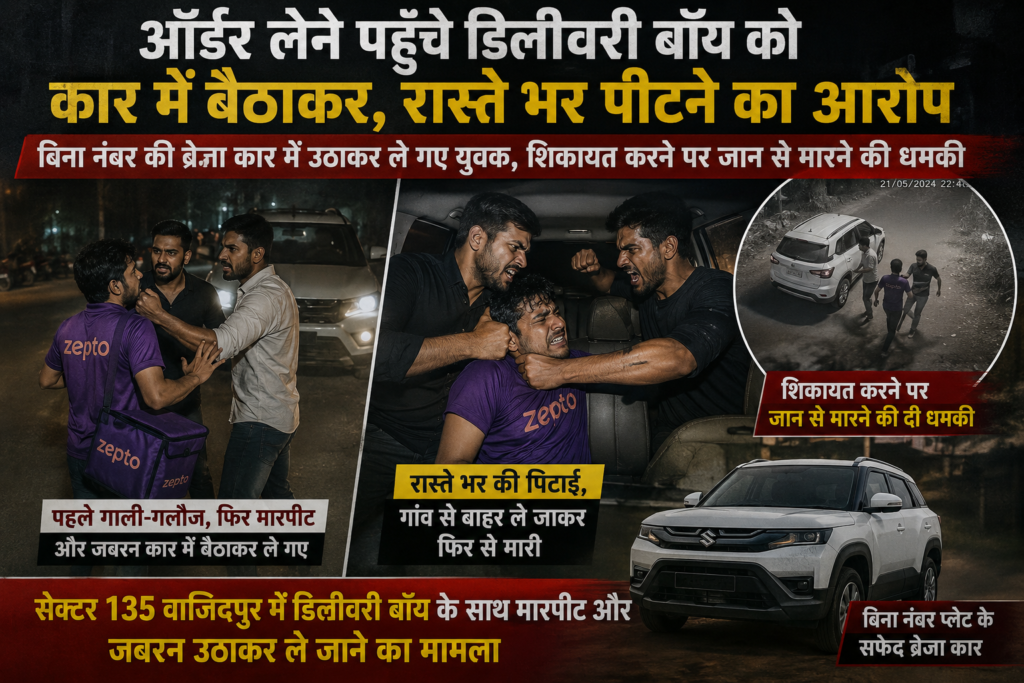 जैप्टो डिलीवरी बॉय का अपहरण: